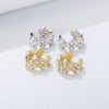 Vintage Design Peals Sterling Clip Earrings