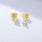 3 Prog Stud Earrings in Sterling Silver