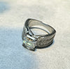 Handmade Asscher Cut 2.5ct Sterling Silver Engagement Ring