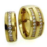 Gold Tone Couple‘s Wedding Band Ring