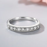 Unique Design Hollow Out Eternity Wedding Band