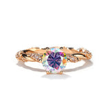 1 Carat Moissanite Twist Engagement Ring in Sterling Silver