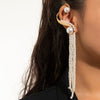 Golden Tone Pearl Fringe Earrings Fits Right Ear