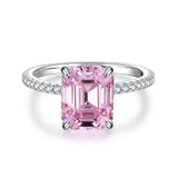 Pink Collection- Sterling Silver Engagement Ring
