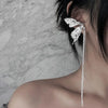 INS Fringe Chain Butterfly Wing Drop Earrings