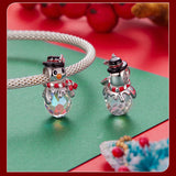 Christmas Themed 925 Sterling Silver Charms for Bracelets & Necklace