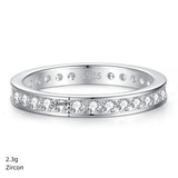 Stackable Minimalist Eternity Wedding Band in Sterling Silver