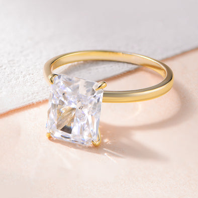 Stunning 4.0 CT Ice Cut Sterling SIiver Engagement Ring