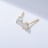 3 Prog Stud Earrings in Sterling Silver