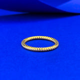 Sterling Silver Twisted Rope Band Ring with Vintage Texture