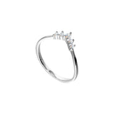 Simple Crown Design Sterling Silver Band