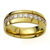 Gold Tone Couple‘s Wedding Band Ring