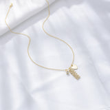 Simple MAMA Design Silver Necklace For Mom