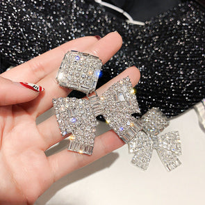 Chic Bowknot Design Drop Earrings