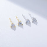 3 Prog Stud Earrings in Sterling Silver