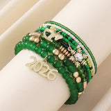 2026 Year of the Horse Zodiac Beaded Stacking Bracelet Set