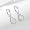 Pear Shape Design Natural Shell Hoop Earrings