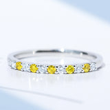 Two Tone Design 18k White Gold Plated Band