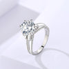 Sparkle 3.0ct bowknot Design  Moissanite Engagement Ring