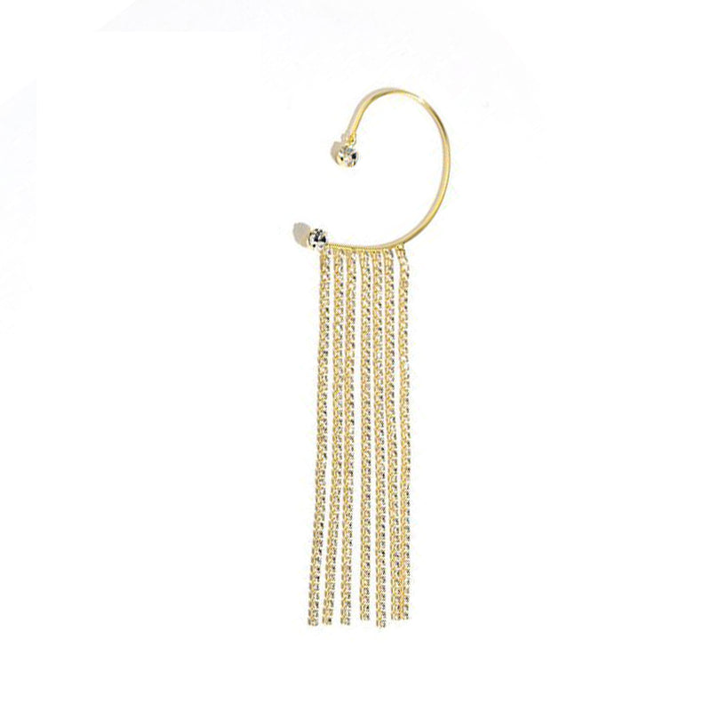 Shinning Premium Long Fringe Ear Clips