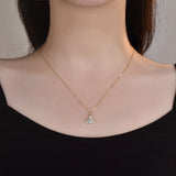 Saturn Design 1ct Moissanite Pendant Necklace in Sterling Silver