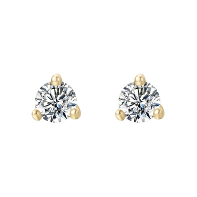 3 Prog Stud Earrings in Sterling Silver