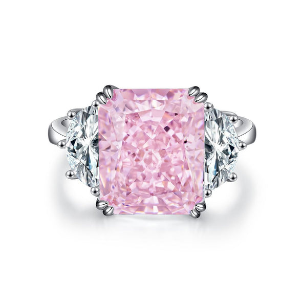 Pink Collection- Sterling Silver Engagement Ring