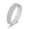 Round Cut Paved Moissanite 18k Gold Plated Band
