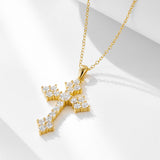 Stunning Cross Sterling Silver Pendant Necklace