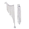 Asymmetrical Fringe Ear Clip 2 Pcs