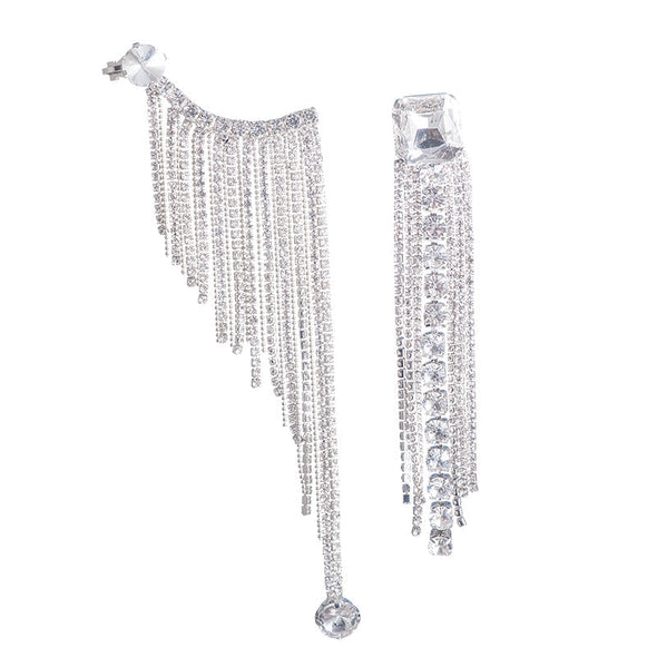 Asymmetrical Fringe Ear Clip 2 Pcs