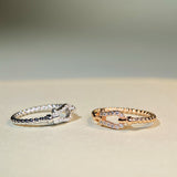 Horseshoe Shape Sterling Silver Band Ring For Women
