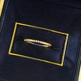 Sterling Silver Twisted Rope Band Ring with Vintage Texture