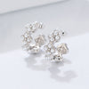 Vintage Design Peals Sterling Clip Earrings