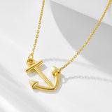 Anchor Design Pendant Necklace in Sterling Silver