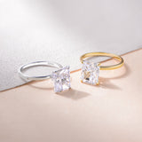 Stunning 4.0 CT Ice Cut Sterling SIiver Engagement Ring