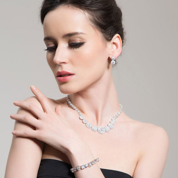 Vintage Two Cities of Love Pave Dangle Earrings