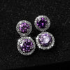 Vintage Two Cities of Love Pave Dangle Earrings