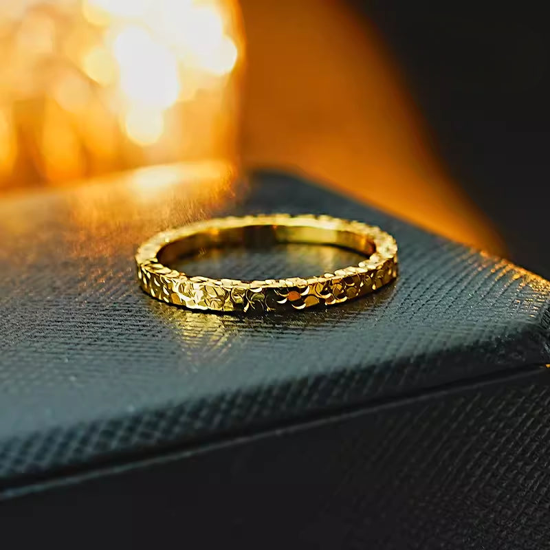 Sparkling 18K Gold Plated Band