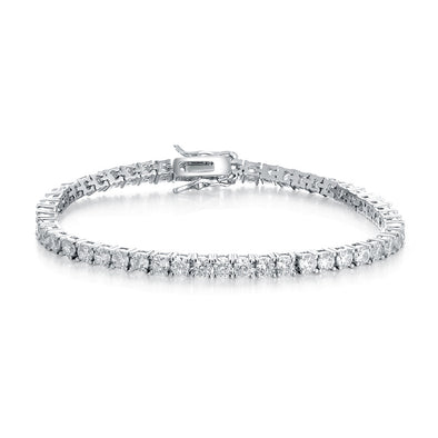 1 pcs Classic Foldover Clasp Tennis Bracelet