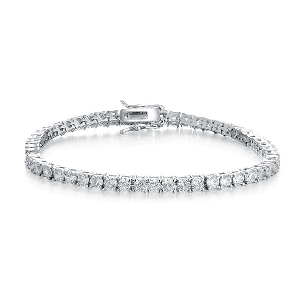 1 pcs Classic Foldover Clasp Tennis Bracelet