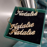 Personalized Full Pave Name Necklace in 925 Sterling Silver