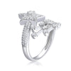 Moissanite Luxury Comet-Inspired Sterling Silver Ring