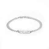 Custom Name Cuban Chain Bracelet for Men