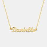 Custom Sterling Silver Name Necklace – Personalized Gift with Box Chain in Silver, Gold or Rose Gold