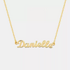 Custom Sterling Silver Name Necklace – Personalized Gift with Box Chain in Silver, Gold or Rose Gold