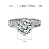 Classic 4 Prong Sterling Silver Ring