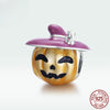 Halloween Dancing with Skeleton Pumpkin Sterling Silver Charms