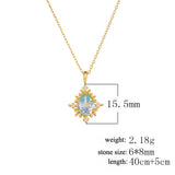 Luxury Pear Shape Topaz Pendant Necklace