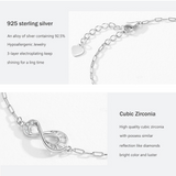 Infinity Love Micro Pave Bracelet in Sterling Silver